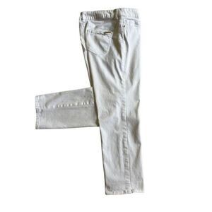 Chico’s so lifting cropped white denim Jean size 4